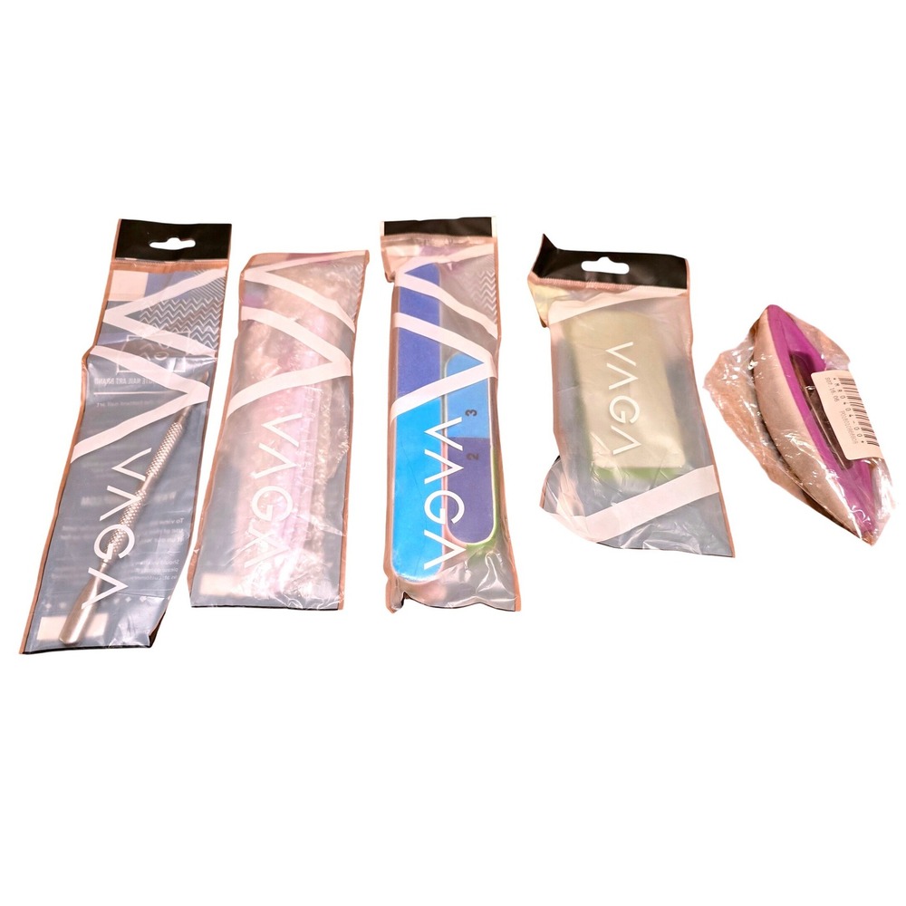 NWT VAGA Nail Art Tool Set‎ Cuticle Pusher Cleaner Remover Manicure Pedicure Kit